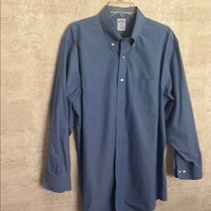 Brooks Brothers Blue Dress Shirt Classic Design